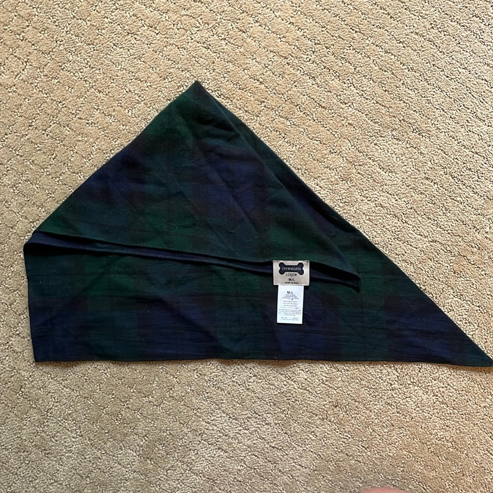 New! Jcrew plaid dog scarf